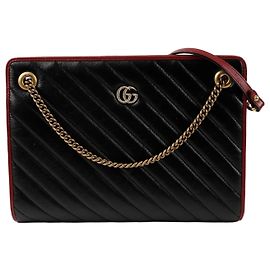 Gucci Borsa a spalla GG Marmont con catena
