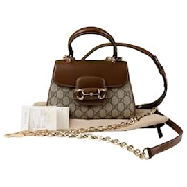 Mini-Top-Handle-Tote-Umhängetasche Horsebit - Gucci