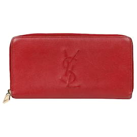 Saint Laurent Monogram Zip Long Wallet