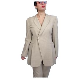 Pantalon en laine des années 1990 de Giorgio Armani, style minimal chic vintage Armani