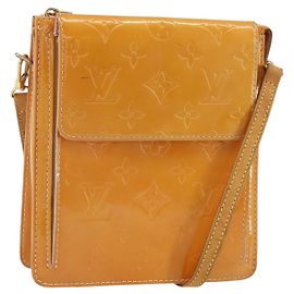 LOUIS VUITTON Monogram Vernis Motto Pouch Marshmallow Pink M91312 LV Auth 159089