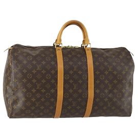 LOUIS VUITTON Borsa Boston Monogram Keepall 55 M41424 LV Auth 161113