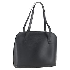 LOUIS VUITTON Borsa a Spalla Epi Lussac Nera M52282 LV Auth 161758