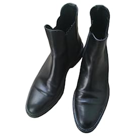 Stivaletti Minelli in pelle nera taglia 38