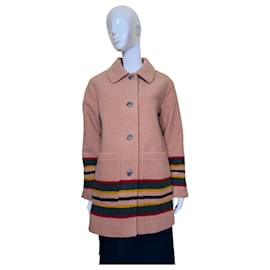 Casaco Pendleton Topper Camel em mistura de lã