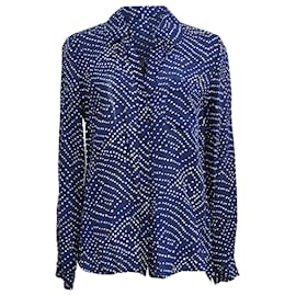 Chemise imprimée Lorelei en soie bleue de Diane von Furstenberg - Diane Von Furstenberg