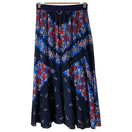 Autre Marque Falda de red con estampado floral Vivienne Tam
