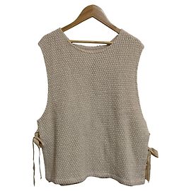 Autre Marque Gestrickte Weste aus Gaze POPCORN RASCHEL