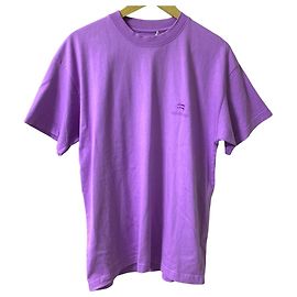 Camiseta de algodón con logo bordado de Balenciaga