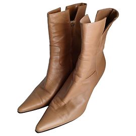 Autre Marque Botines cortos de cuero Sergio Rossi
