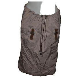 Falda Philosophy Di Alberta Ferretti Khaki en tejido técnico
