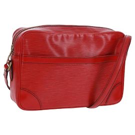 LOUIS VUITTON Borsa a Spalla Epi Trocadero 27 Rossa M52317 LV Auth 161285