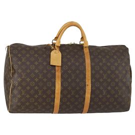 LOUIS VUITTON Borsa Boston Monogram Keepall 60 M41422 LV Auth ar13883