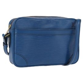 LOUIS VUITTON Borsa a Spalla Epi Trocadero 23 Blu M52305 LV Auth 160931