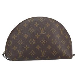 LOUIS VUITTON Pochette Cosmetica Demi Ronde Monogram M47520 LV Auth 161707