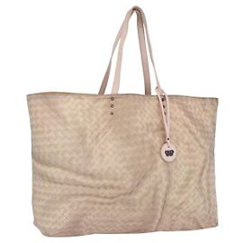 Bottega Veneta Borsa Tote in Nylon Rosa Autentica 161323