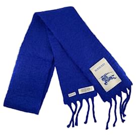 Sciarpa in mohair e lana Burberry – Blu Cavaliere