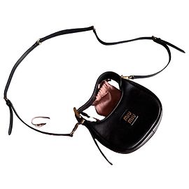 Borsa Hobo Miu Miu Wander Nera in Pelliccia