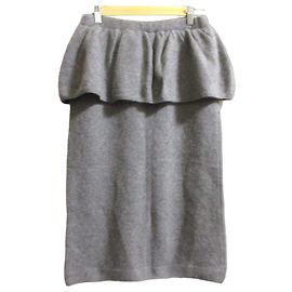 Autre Marque Falda de lana de punto Raccoon Enrica