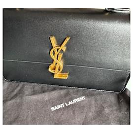 Sac à main et bandoulière Yves Saint Laurent noir uni