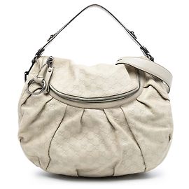 Borsa Gucci Guccissima Icon Bit bianca