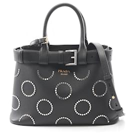 Borsa Tote Prada Soft Grain Vite con fibbia