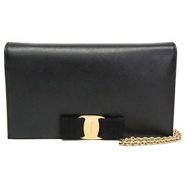Portafoglio in pelle a catena/spalla Vara per donne Salvatore Ferragamo