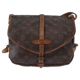 Borsa Saumur Louis Vuitton in tela Monogram 30