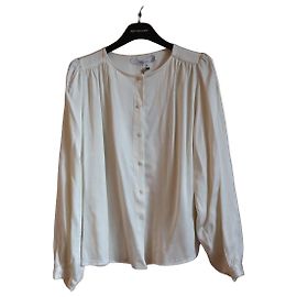 Camicia La Fée Maraboutée Rilana Crema in Satin di Viscosa