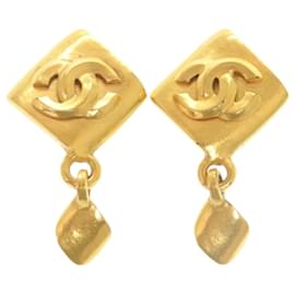 Orecchini a clip in oro vintage Coco Mark di Chanel