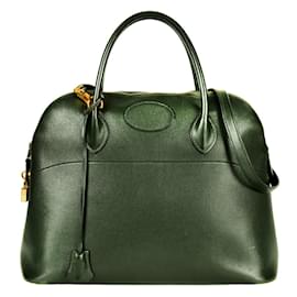 Borsa Hermès Bolide 35 in pelle Ardennes verde