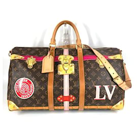 Louis Vuitton Monogram Summer Trunk Keepall Bandoulière 50