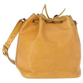 LOUIS VUITTON Borsa a Spalla Petit Noé Epi Gialla M44109 LV Auth 161436