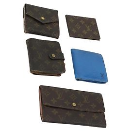 Portafoglio Monogram Epi Louis Vuitton 5 Set Blu LV Auth ti3625