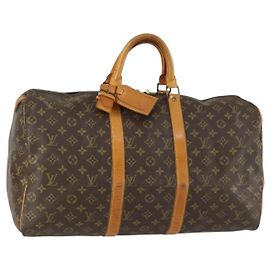 LOUIS VUITTON Borsa Boston Monogram Keepall 50 M41426 LV Auth 159649