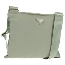 Borsa a Spalla PRADA in Nylon Grigio Auth 160842