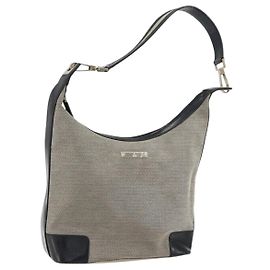 Borsa a Spalla GUCCI in Tela Grigia Oro 001 4204 Auth 161417