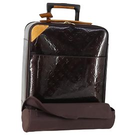 LOUIS VUITTON Valigia Pegas 45 Monogram Vernis Amarante M91277 LV Auth 161162