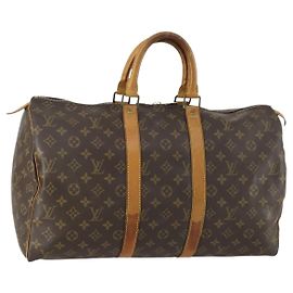 LOUIS VUITTON Borsa Boston Monogram Keepall 45 M41428 LV Auth 160646