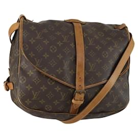LOUIS VUITTON Borsa a Spalla Monogram Saumur 35 M42254 LV Auth ar13864
