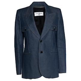 Einreiher Denim-Blazer von Saint Laurent
