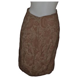 Falda Giorgio Armani Marrón Multicolores Viscosa