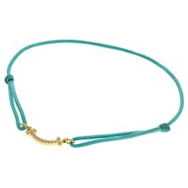 Bracciale in corda blu mini diamante T Smile di Tiffany & Co.