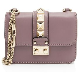 Valentino Garavani Mini borsa a spalla Glam Lock in pelle Valentino
