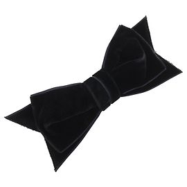 Spilla in nastro di pelle nera Chanel