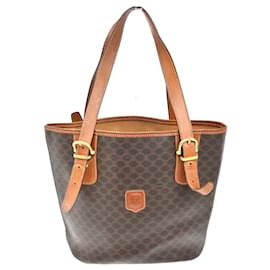 Céline Celine Vintage Macadam Tela e Pelle