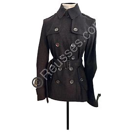 Abrigo Burberry BRIT gris antracita – Lana & Cachemira – Talla IT 38 (FR 34)