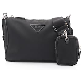 Bolso de hombro negro Prada