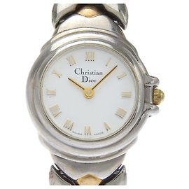 Damenarmbanduhr aus Edelstahl mit Quarz von Christian Dior