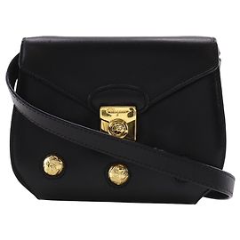 Pochette in pelle nera Salvatore Ferragamo